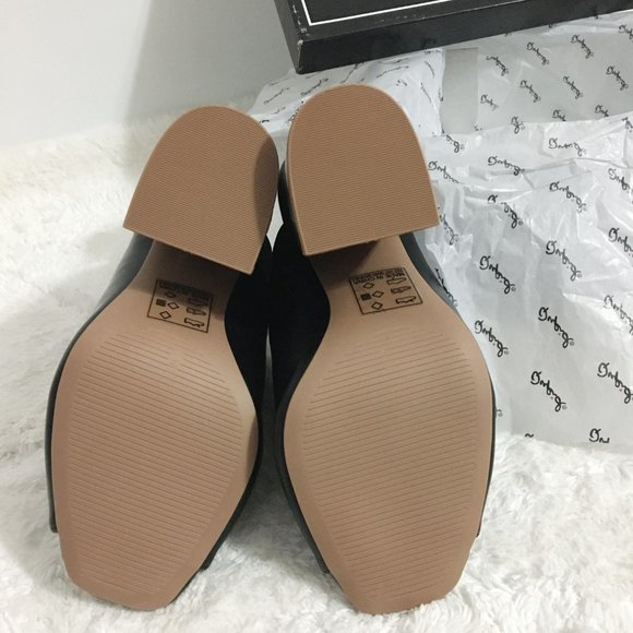 NEW | Qupid | Black Peep Hole Heels Size 7.5 - Picture 4 of 6